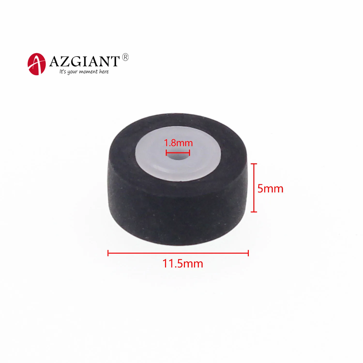 

1pc 11.5*5*1.8mm car retractor press belt pulley, deck audio pressure recorder press belt pulley cassette deck roller tape