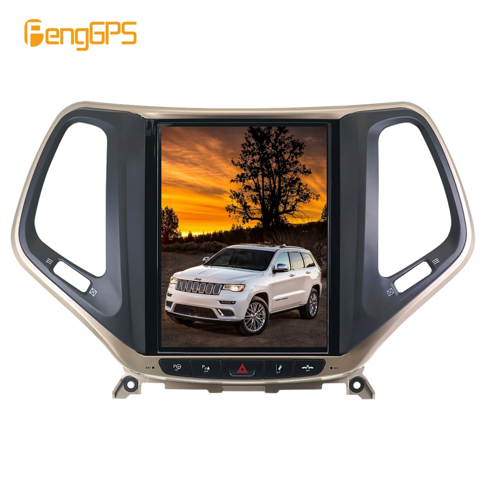 

8.1 Tesla style Vertical car radio stereo GPS for JEEP Grand Cherokee 2014 2017 2018 2019 navigation multimedia tape record