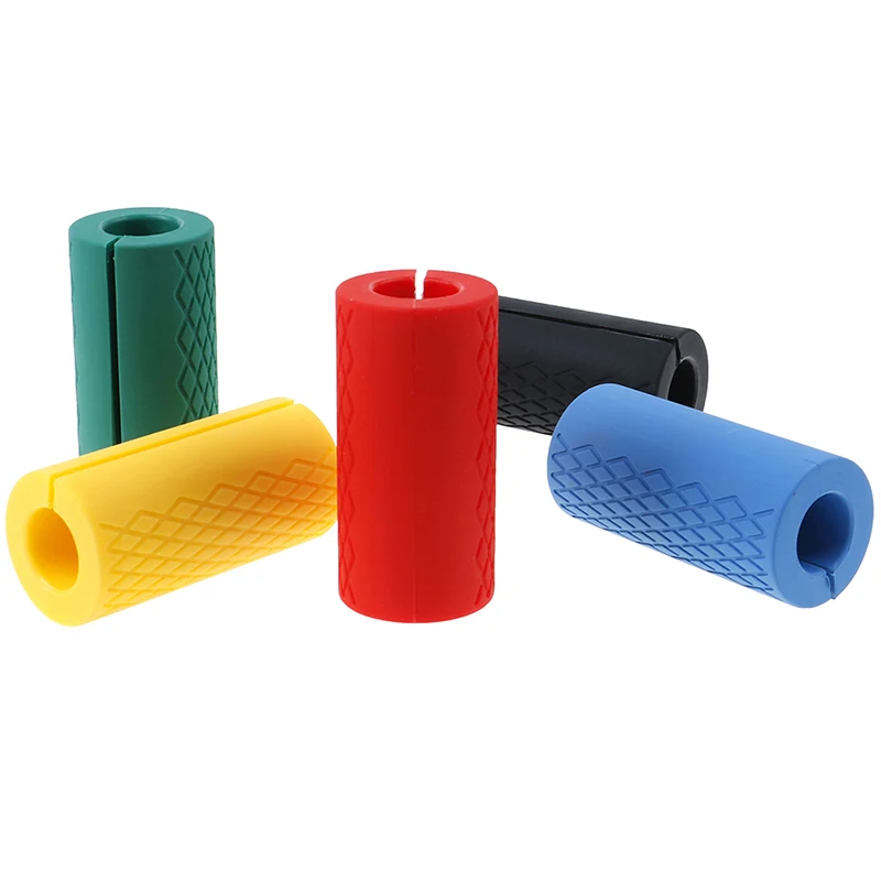 Thick Dumbbell Fat Barbell Grips Bar Handle Pull Up Weightlifting Support Silicon Anti-Slip Protect Pad For Body Building | Спорт и