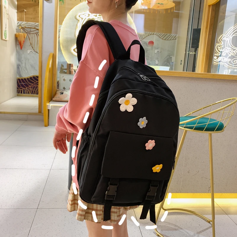 

Вместительный женский рюкзак для учеников Старшей школы, корейский школьный ранец в стиле Harajuku Ulzzang для девочек, женские сумки для книг
