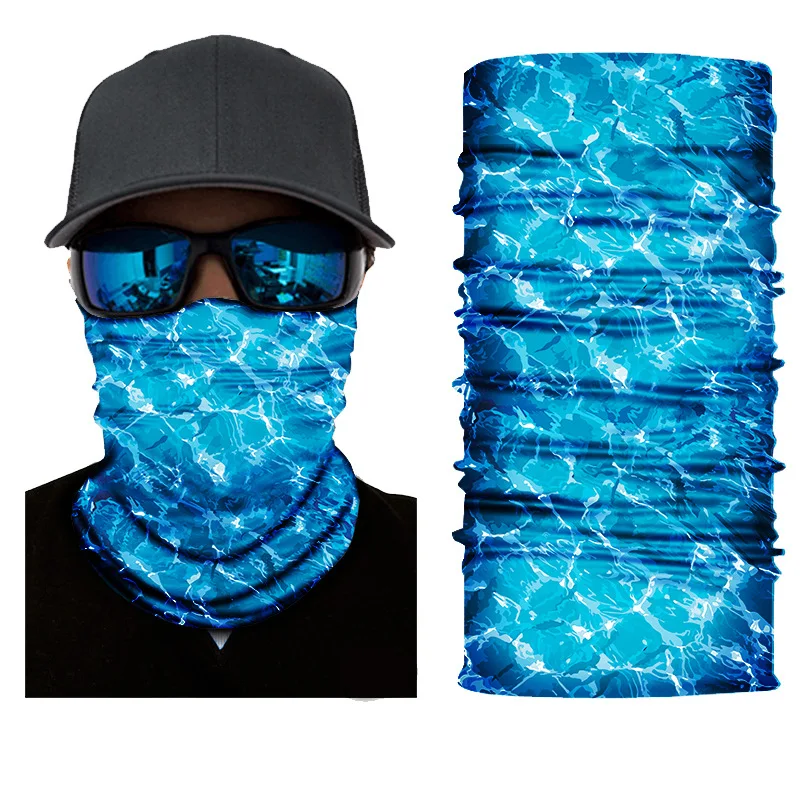 Magic Headscarf Multi-function Mask Ocean Series Outdoor Riding Sunscreen Sports Bib Seamless Headband Face Towel |
