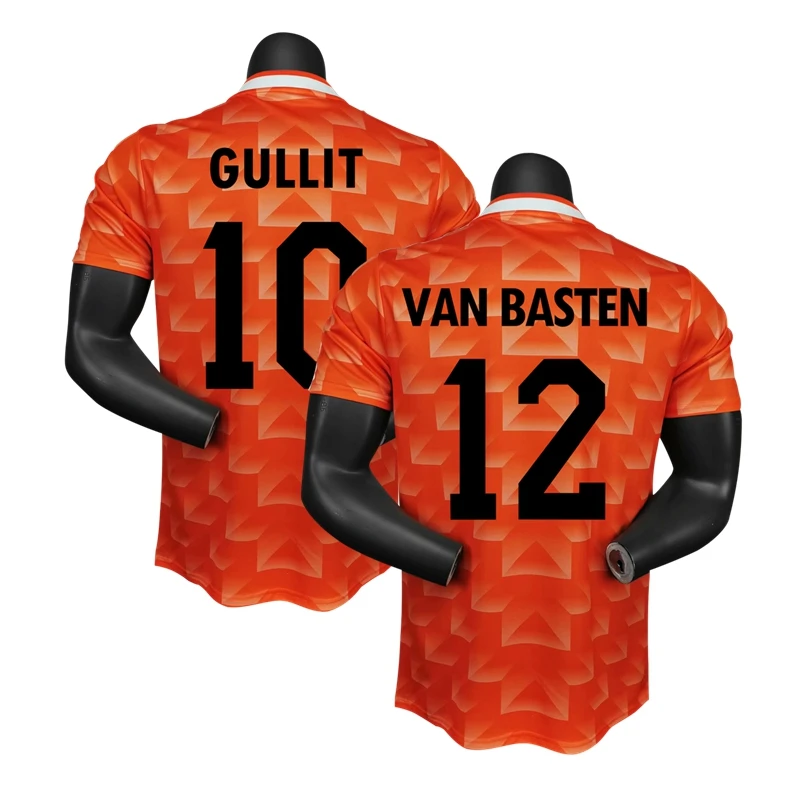 Голландская Национальная Футбольная форма в стиле ретро 1988 года футболки фургон