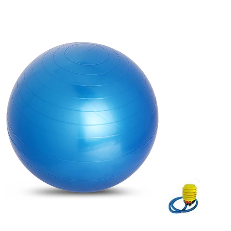 Blue-75CM Фитнес-мяч для йоги спортивные мячи для йоги Пилатес фитнес спортзал Баланс Спорт Фитнес мяч упражнения пилатес тренировки массаж мяч 75/65/55 см - Цвет: Blue-75CM