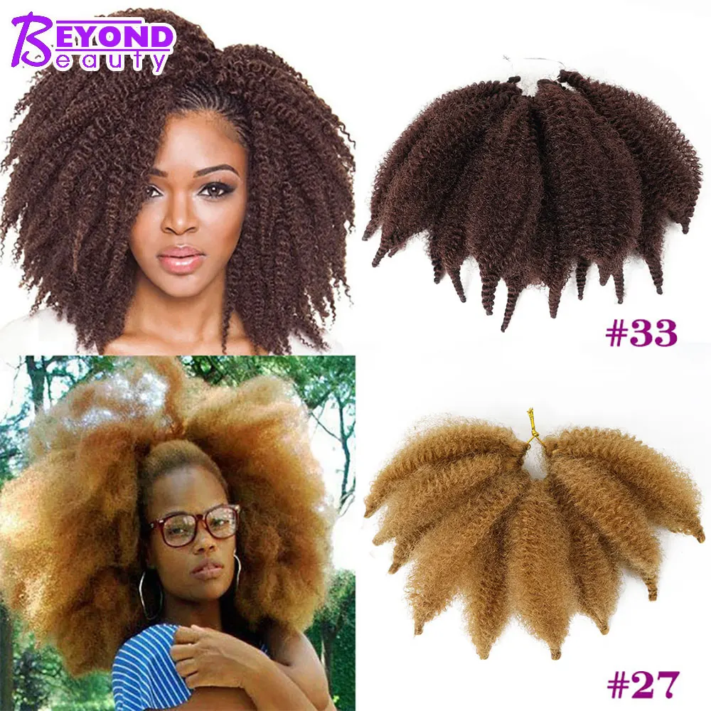 Marley косички волос Jumbo вязание крючком Омбре афро Твист кудрявый синтетический