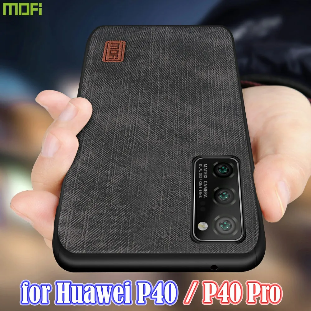 Чехол MOFi для Huawei P40 чехол Pro силиконовый ударопрочный джинсов искусственная кожа