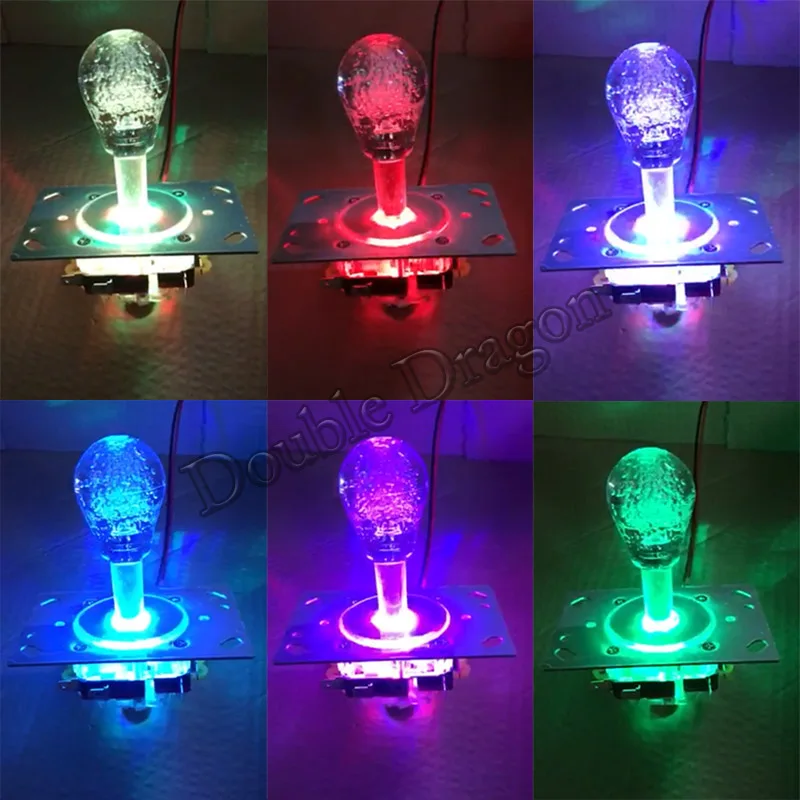 Новое поступление мягкий разноцветный аркадный RGB джойстик 12 В Овальный верхний