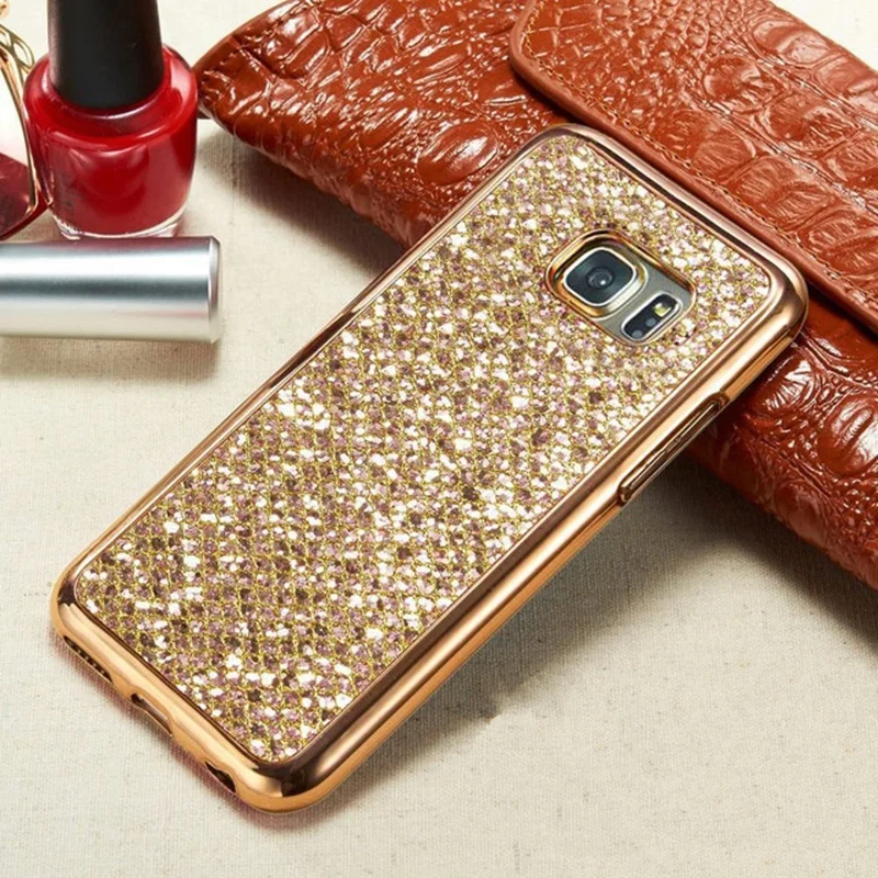 Bling Блестящий силиконовый чехол для samsung Galaxy A3 A5 J3 J5 J7 Neo A8 J2 Grand Prime S5 S6 S7 край S8 S9 плюс Чехол