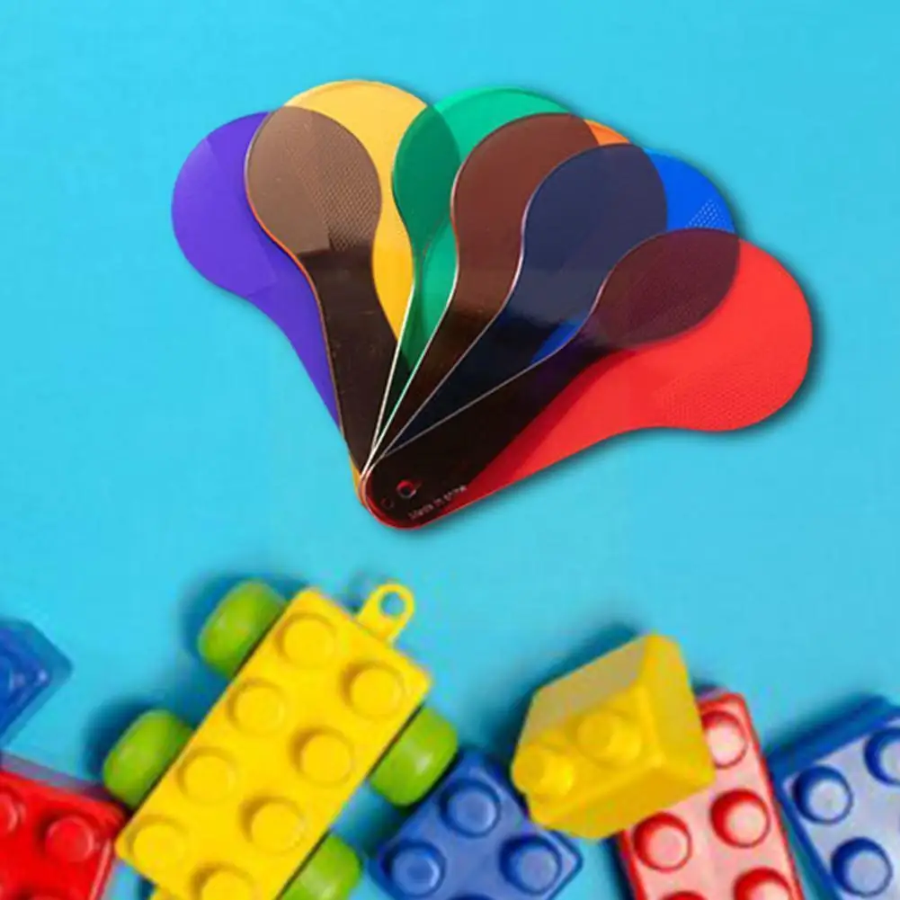 

6 Pieces Of Color Shooting Type Early Childhood Education Color Filter For Children's Learning Color Film N3b0