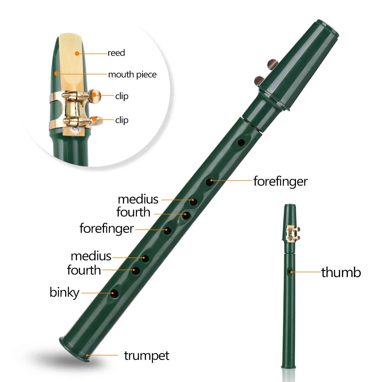 Mini Portable Saxophone Little With Carrying Bag Woodwind Instrument Pocket Sax Musical Gift for beginner | Спорт и развлечения