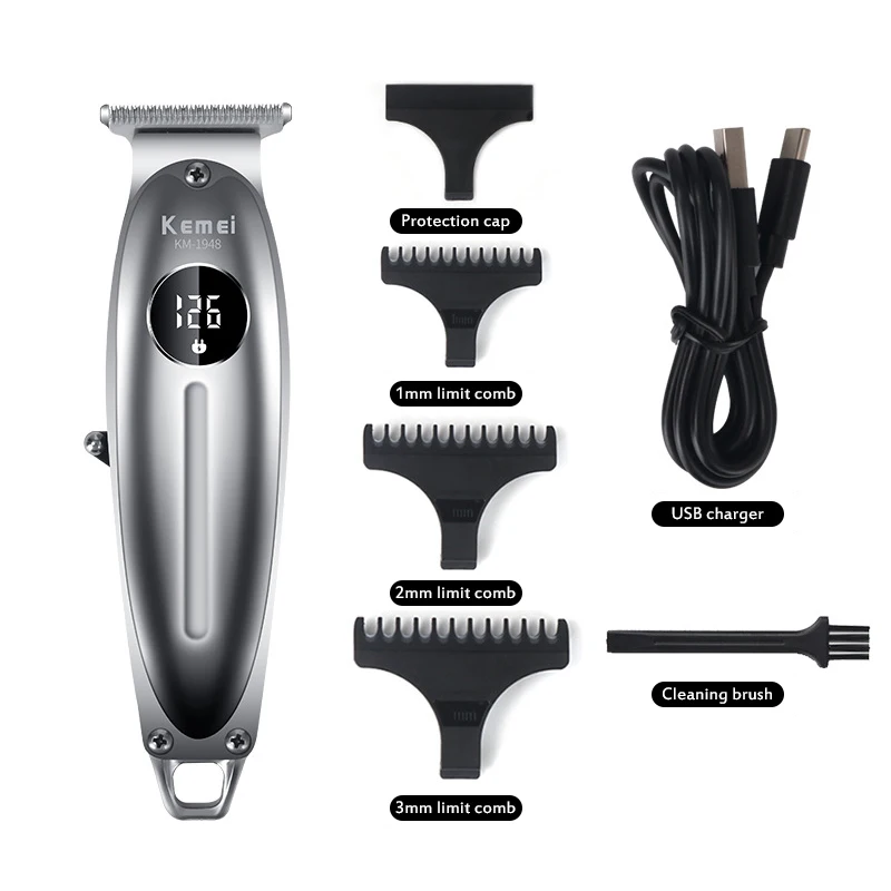 kemei professional hair clipper rechargeable trimmer shaving machine cutting beard electric razor | Красота и здоровье