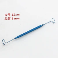 pig tail probe lacrimal duct probe double head probe titanium alloy flushing type with hole