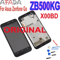 original 5 lcd for asus zenfone go x00bd zb500kg lcd display touch screen digitizer assembly with frame replacement parts
