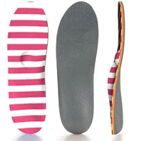 red stripe memory foam high arch support insole ease plantillas fascitis plantar foot pain for men and women orthopedic insoles
