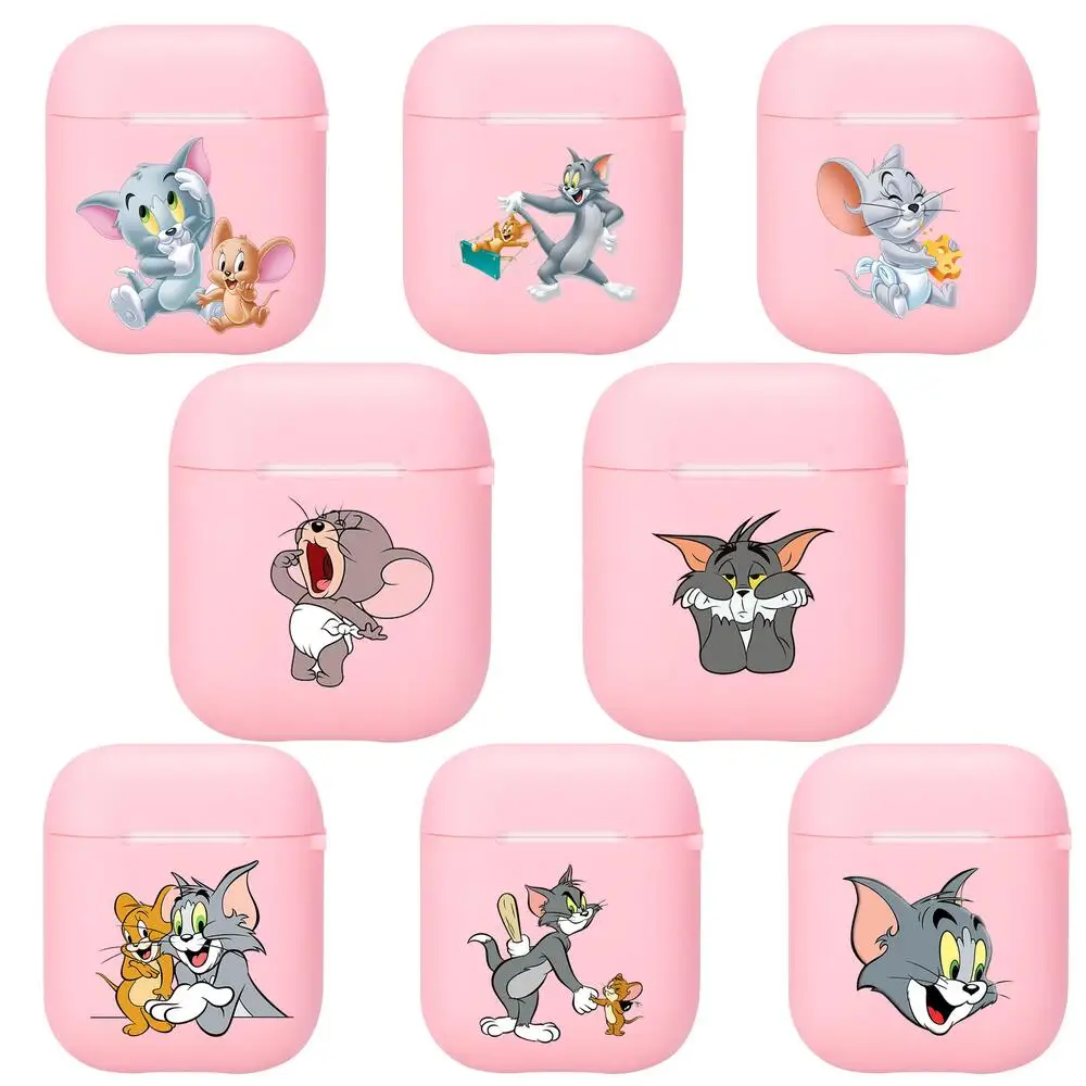 

2021 силиконовый чехол для беспроводных наушников с рисунком аниме кошка мультяшная мышь Bluetooth аксессуары для телефона зарядные устройства