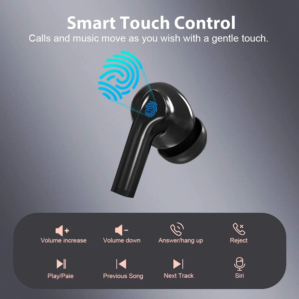 ONLIVING Беспроводной наушники Bluetooth 5 0 вкладыши TWS с Шум Снижение гарнитура двойного