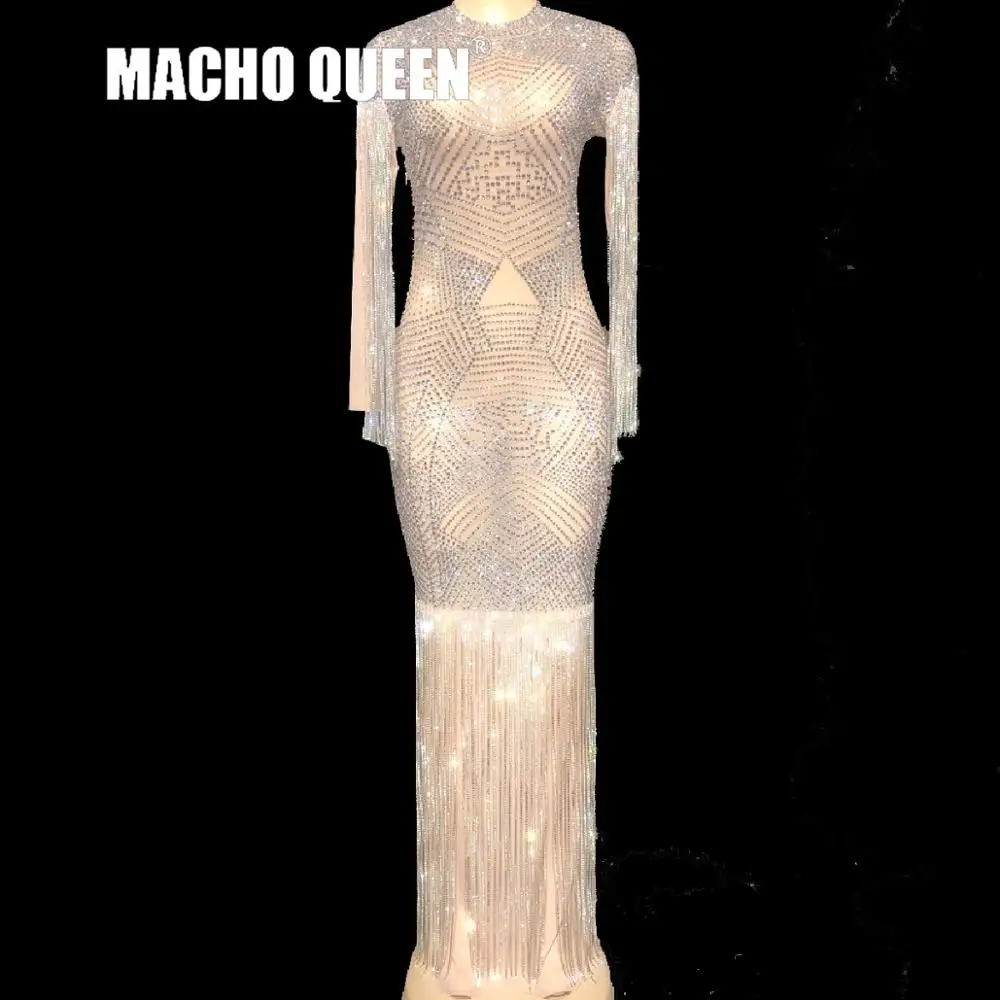 Костюм Drag Queen прозрачное Сетчатое облегающее платье для выпускного вечера сексуальное платье до пола платье для выпускного вечера на день рождения праздничные платья