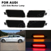 for audi a7 quattro tdi 2014 2016 s7 2013 2018 a7 quattro 2012 2018 rs7 front rear amber red led fender side marker lights lamp