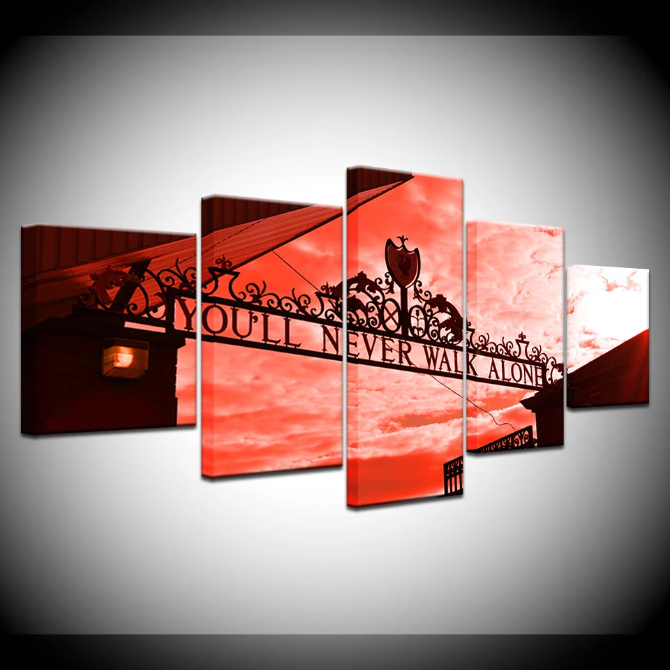 5 шт. модульная холст HD с Плакаты Гостиная домашний декор рамки вы никогда не