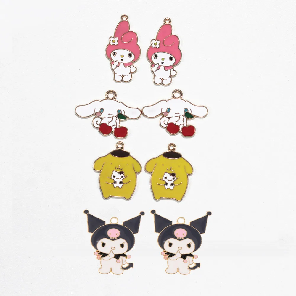 10 шт./лот эмалированный мультяшный милый кролик медведь девочка Шарм для