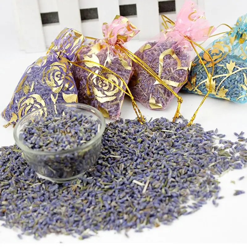

Natural Lavender Bud Dry Flower Sachet Bag Car Room Aromatic Air Refresh Desiccant Home Fragrance Sachets Moth &Mildew