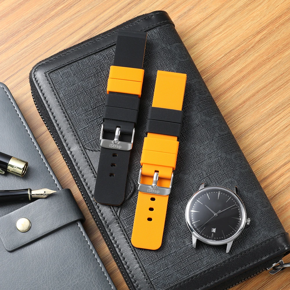 Ремешок iStrap gear S3 Frontier для samsung Galaxy watch 46 мм 42 мм ремешок 22 мм 20 мм силиконовый ремешок для часов браслет huawei watch GT