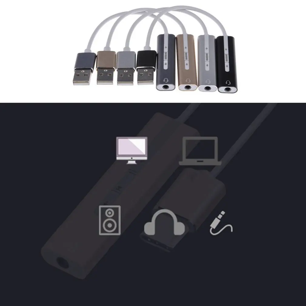 Внешний USB C звуковая карта Аудио Адаптер Тип до 3 5 мм разъем стерео кабель AUX