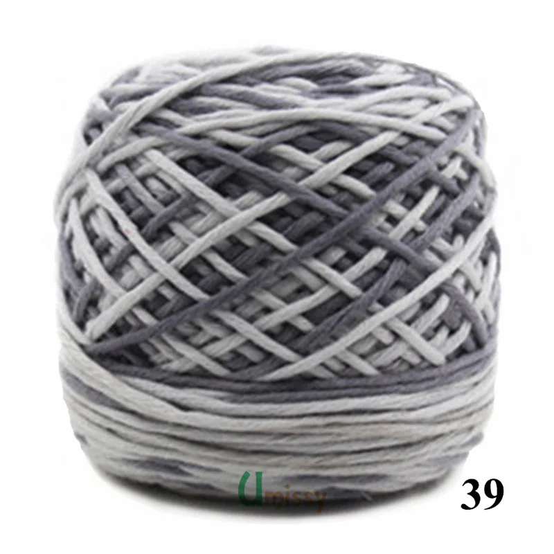 4 шт. шарф Нитки для вязания крючком 800 г Молока CottonThick Пряжи для вязания Шарфа Пряжи для Ручного Вязания С Использованием 5-7 мм Иглы - Цвет: 39 4pcs