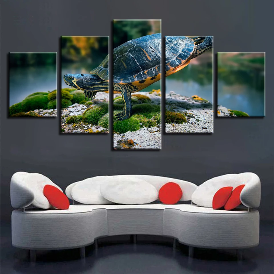 Принт с животными зимние лыжные ободок ушками кошки тигра холст рисунки постер