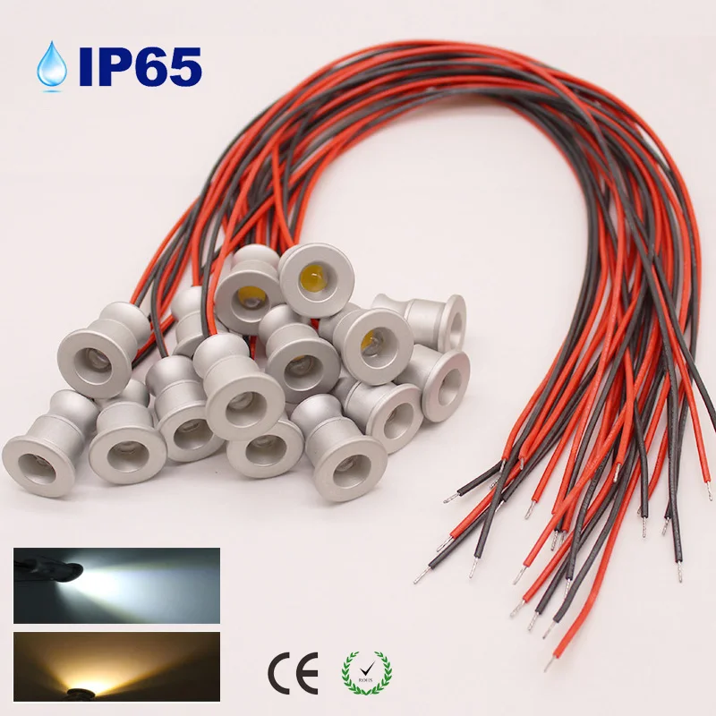 4 шт./лот супер мини Точечный светильник DC12V 1 Вт светодиодные встраиваемые