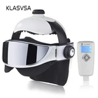Электрический массажер для головы и шеи KLASVSA, маска для глаз с инфракрасным подогревом и вибрацией, массажный стимулятор мышц с воздушным давлением, забота о здоровье