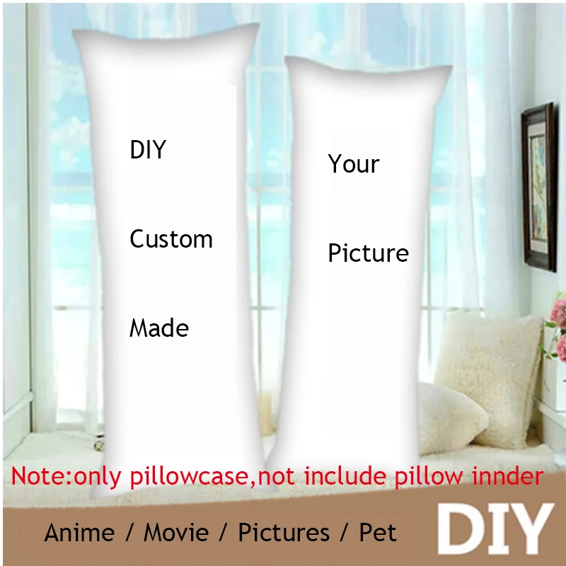 

DIY Custom Made Anime Dakimakura Hugging Body Pillow Case DIY Printed For You Throw Cushion Pillow Cover Home Bedding Decoration