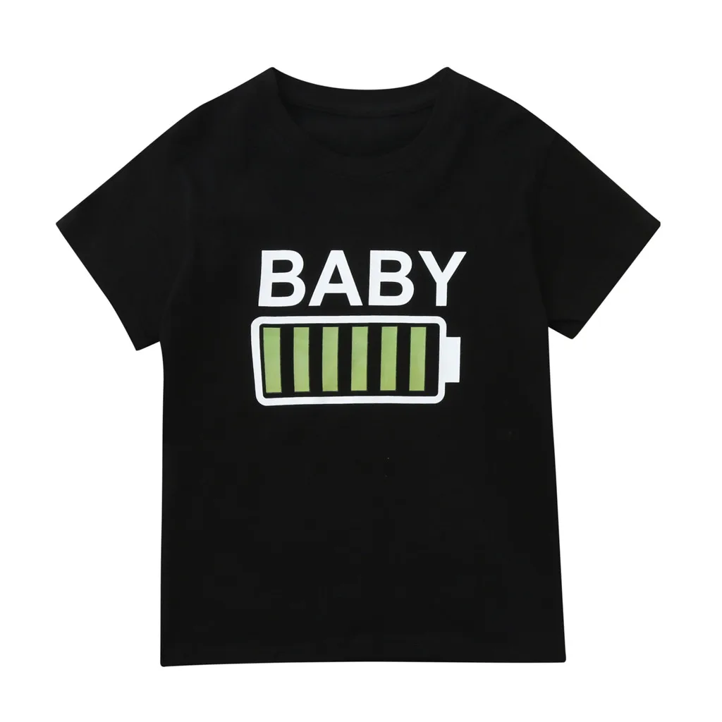 Детская футболка с короткими рукавами и буквенным принтом комплект одежды из