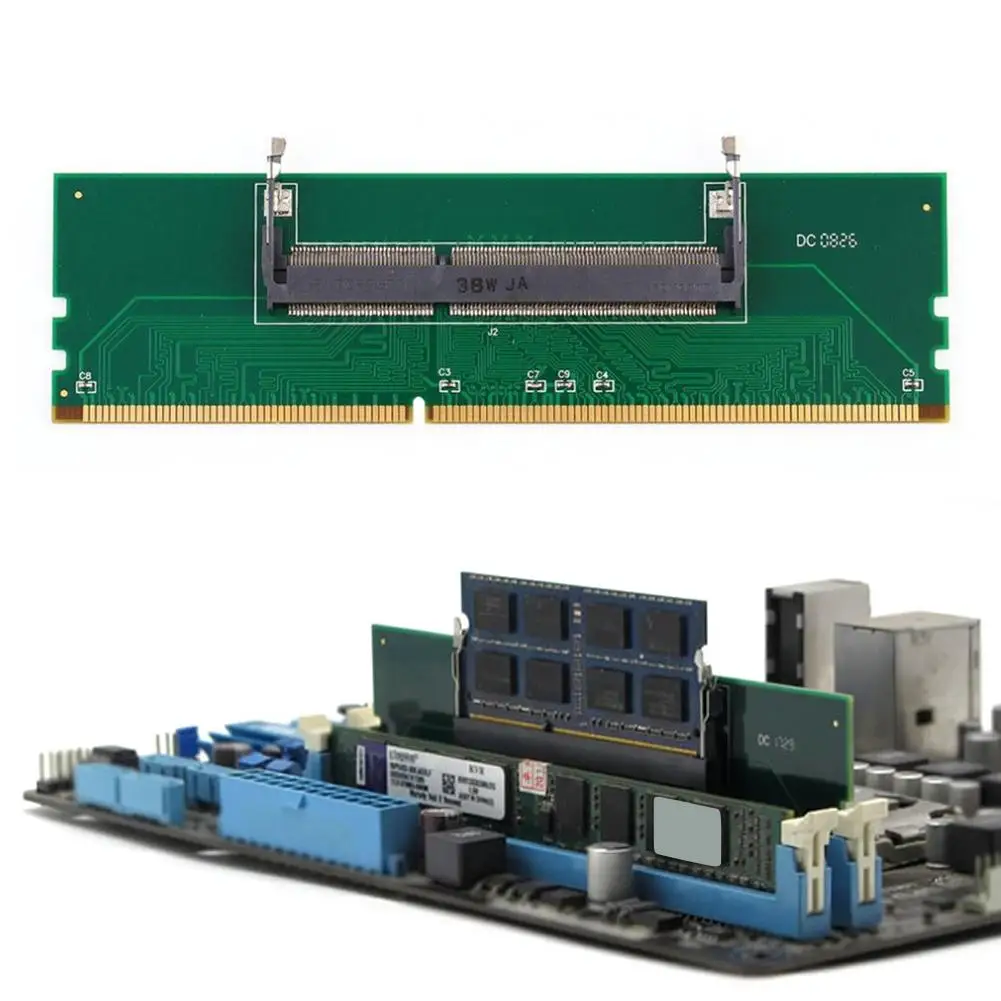 

Professional DDR3 Notebook Memory to Desktop Memory Connector Adapter Card 200 Pin SO-DIMM to Desktop 240 Pin DIMM DDR3 Adapter