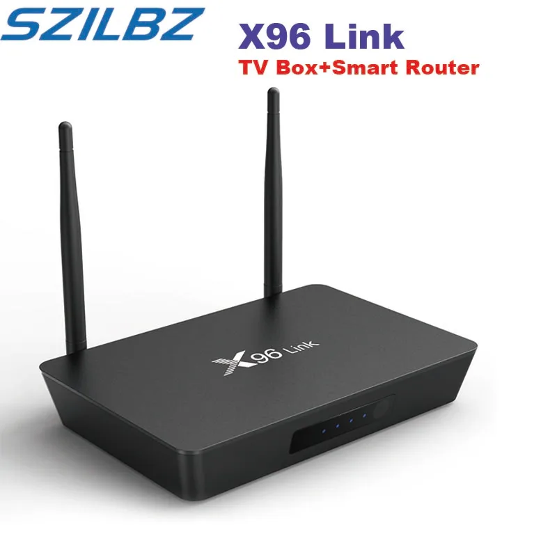 ТВ приставка X96 Link Android Amlogic 2 ГБ 16 с функцией маршрутизатора SIFLOWER SF16A18 2*100 м порт LAN