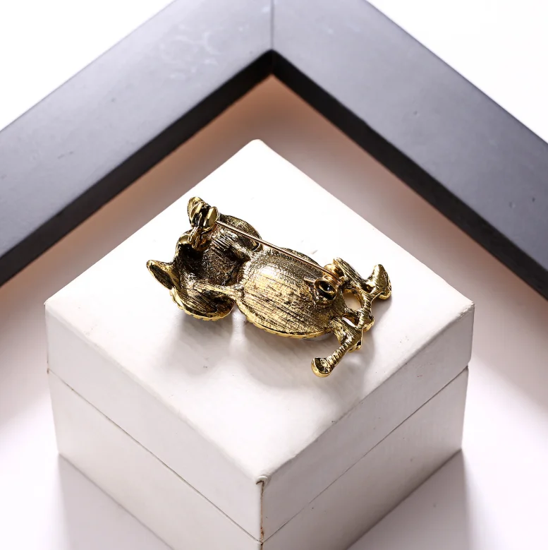 Новинка 2020 модная винтажная корсажная брошь в стиле ретро со стеклянным