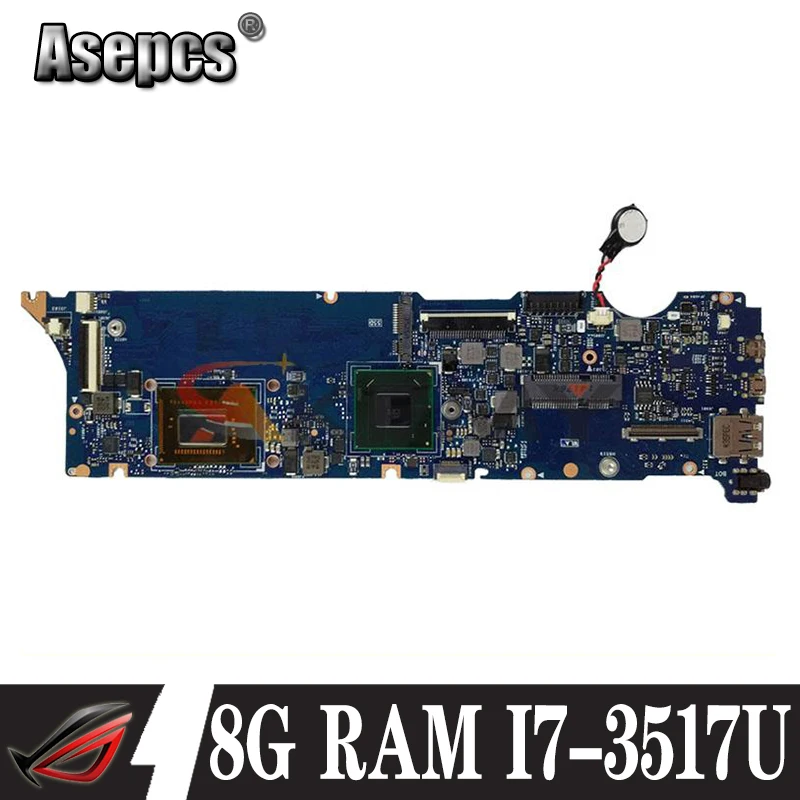 

Akemy Новинка! Материнская плата UX31A для ноутбука Asus UX31KI3537A UX31A2 UX31A, протестированная оригинальная материнская плата HM76 GMA HD 4000 8G ОЗУ