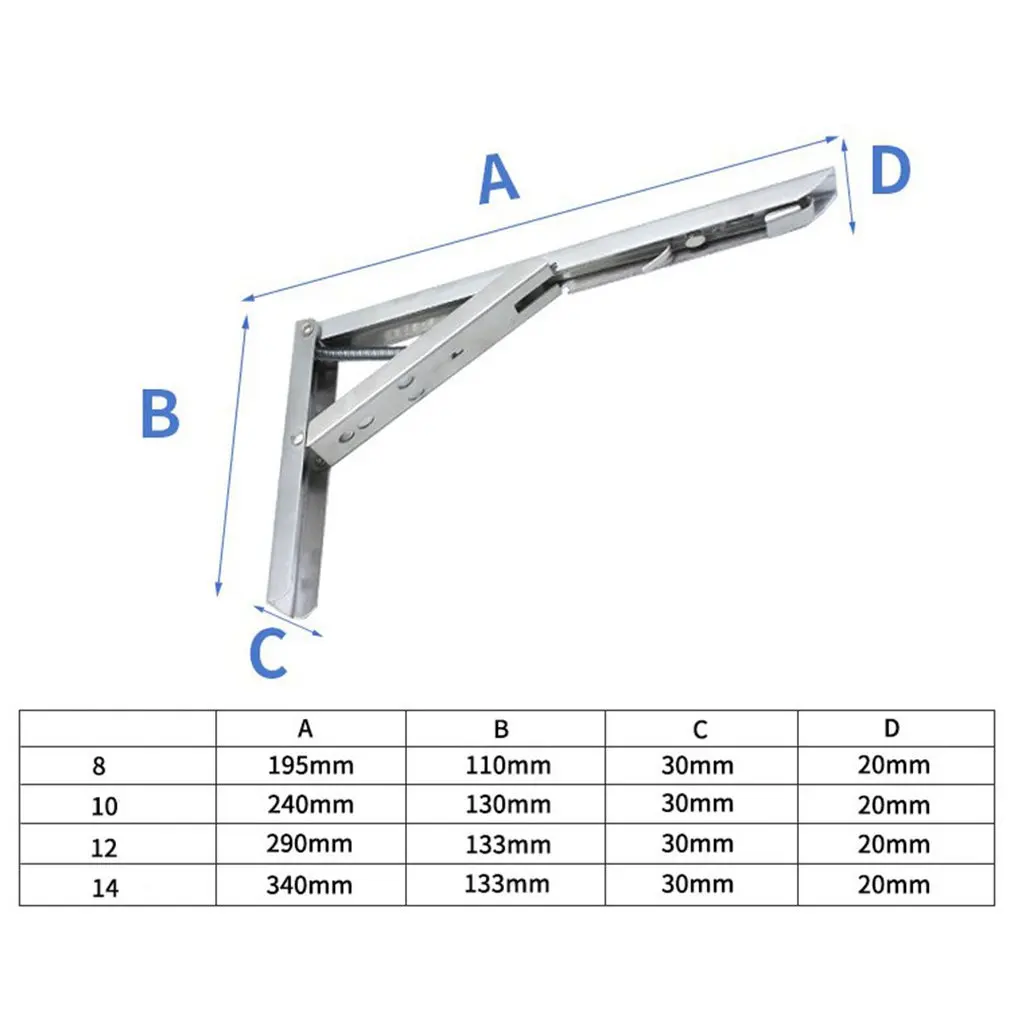 Triangular Bracket Stainless Steel Movable Folding Wall Partition Storage Spring | Обустройство дома