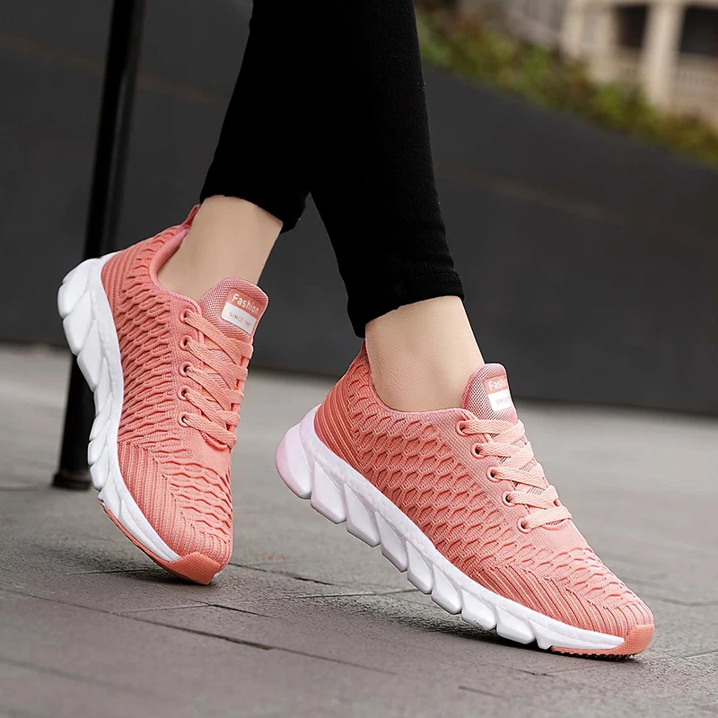 Женская спортивная обувь женская белая для бега сетчатая прогулочная кроссовки