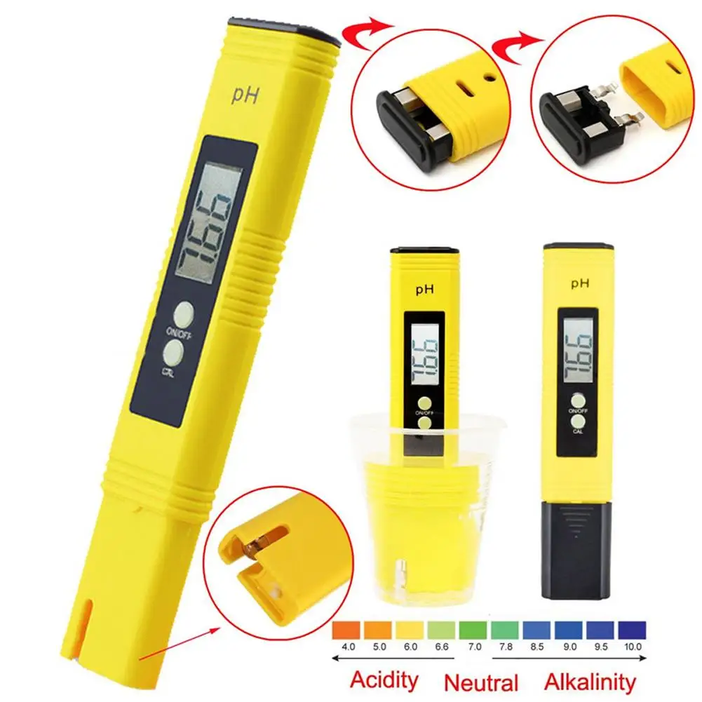 

Portable Digital Lcd Pen Ph Meter Tester Monitor Aquarium Swimming Pool Water Wine Filter Hydroponic Multi-scene Test Tool