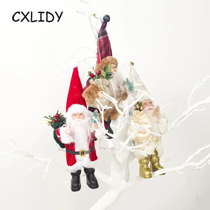 Santa Claus Doll Mini Creative Cloth Home Decoration Ornaments Christmas Party Supplies Gifts qq177 | Дом и сад
