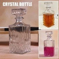 new liquor whiskey decanter vintage glass crystal bottle wine stopper bar scotch rum