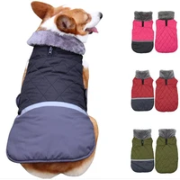 new winter dog coat jacket large xxl reversible bulldog husky pet clothes warm wool collar waterproof coat for small big dogs