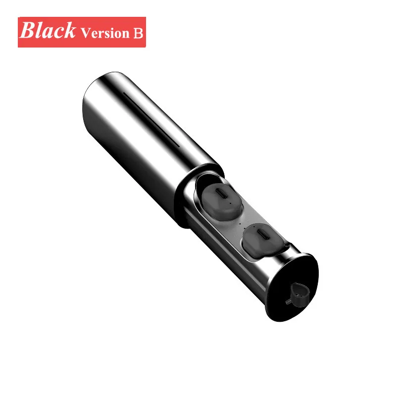 TWS BLACK Новинка, мини T1 TWS 5,0, Bluetooth наушники, беспроводные стерео наушники-вкладыши с зарядной коробкой, микрофон, гарнитура для huawei, iphone, Xiaomi - Цвет: TWS BLACK