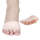 1 пара Силиконовый удобный носок подтяжки 5-отверстия исправление вальгусной деформации первого пальца стопы выпрямитель Ортодонтическая щеточка пальцов ноги подтяжки для ухода за ногами