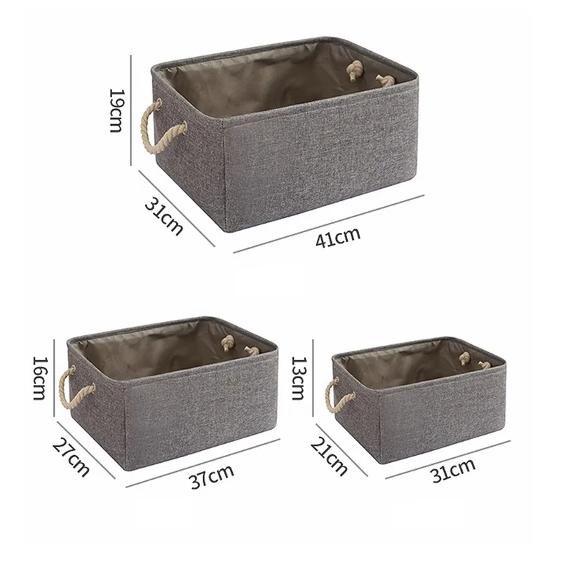 

New Folding Storage Basket Foldable Linen Storage Box Bins Fabric Organizer Organize Office Bedroom Closet Toys Laundry Basket