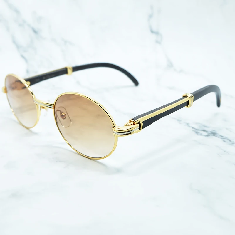 

2021 Mens Sunglasses Retro Oval Wood Sunglass Fashion Trending Product Luxury Desinger Carter Eye Glasses Gafas De Sol Hombre