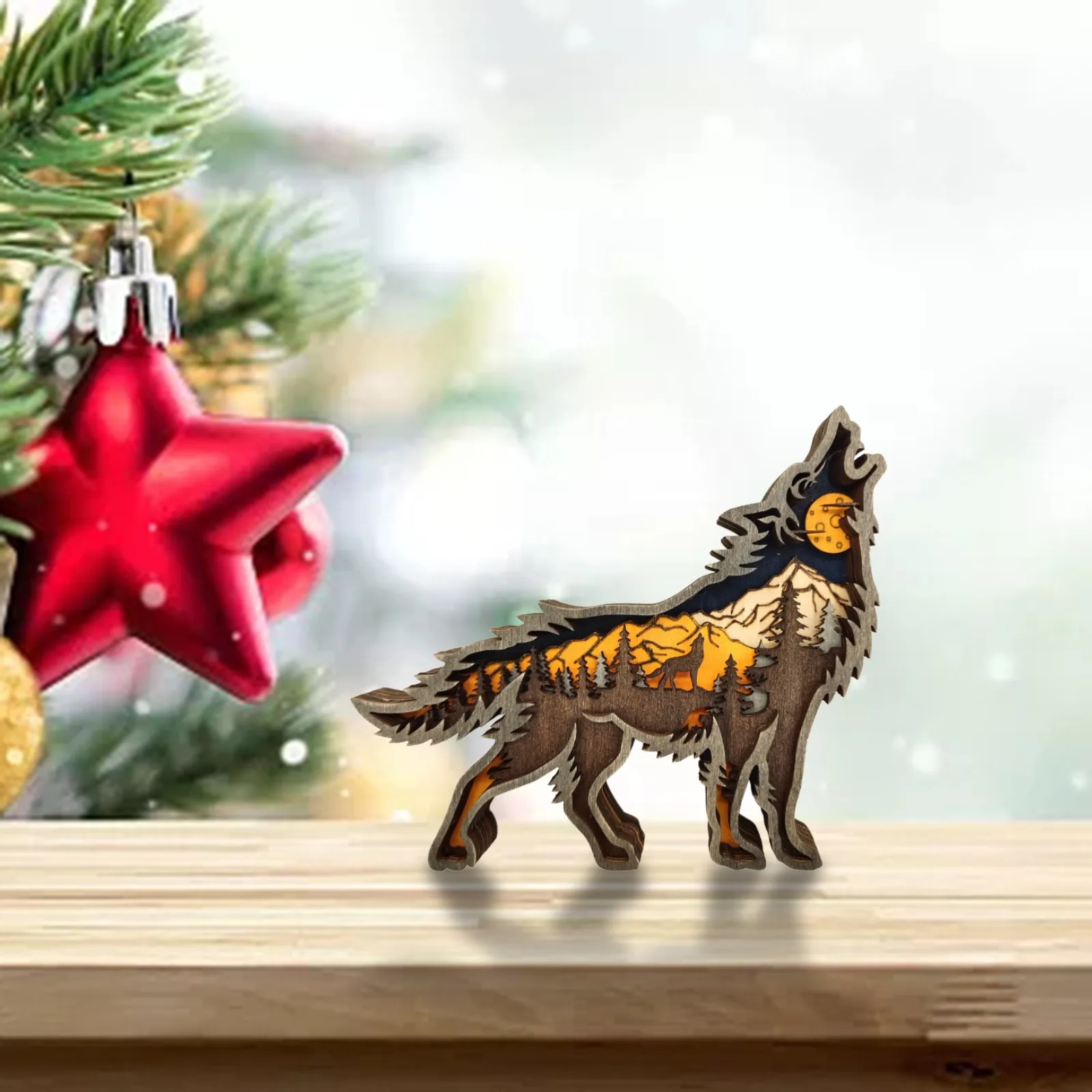 Фигурка волка домашний декор абстрактные скульптуры оригинальное домашнее