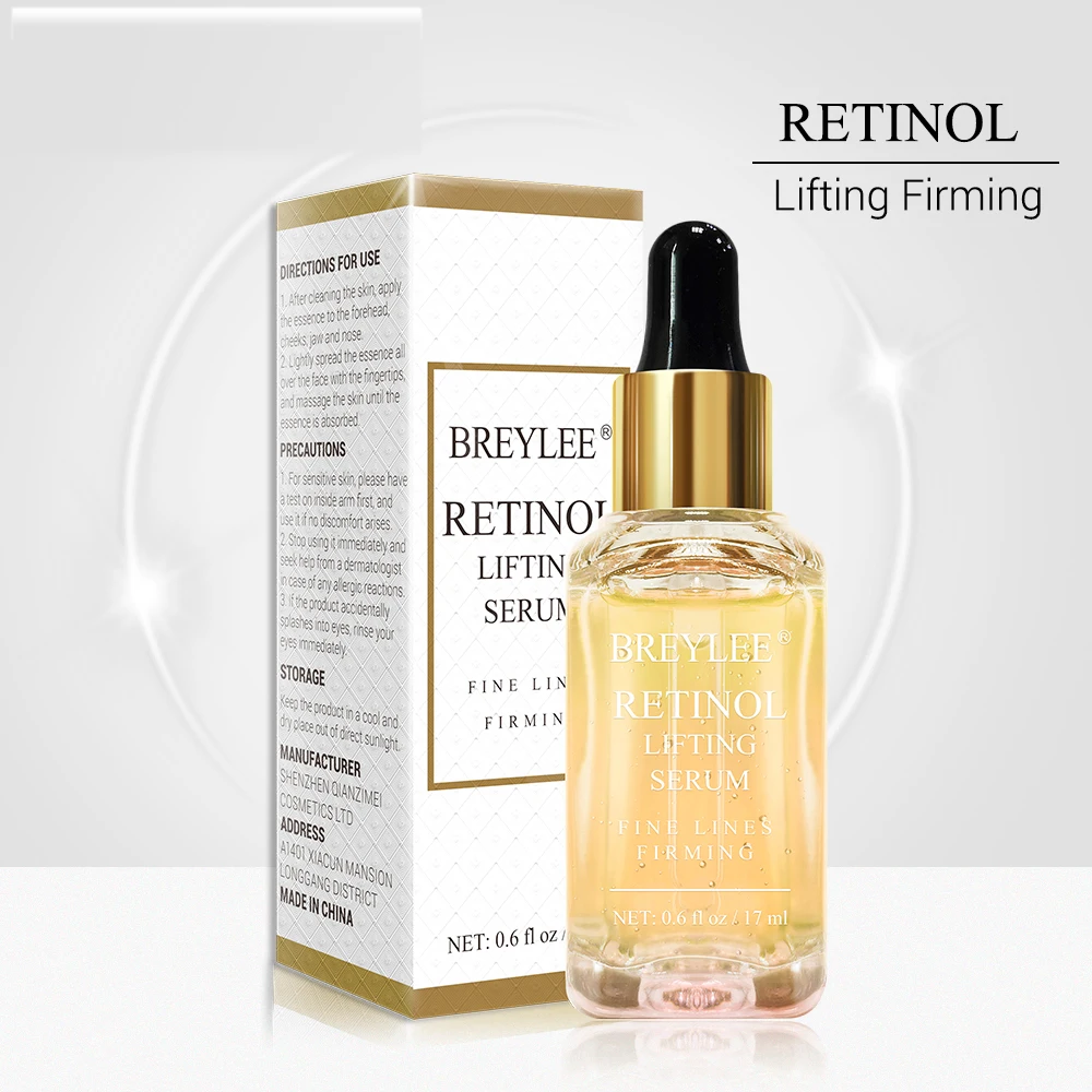 

BREYLEE Retinol Lifting Firming Serum Face Collagen Essence Remove Wrinkle Anti Aging Facial Skin Care Fade Fine Lines Repairing