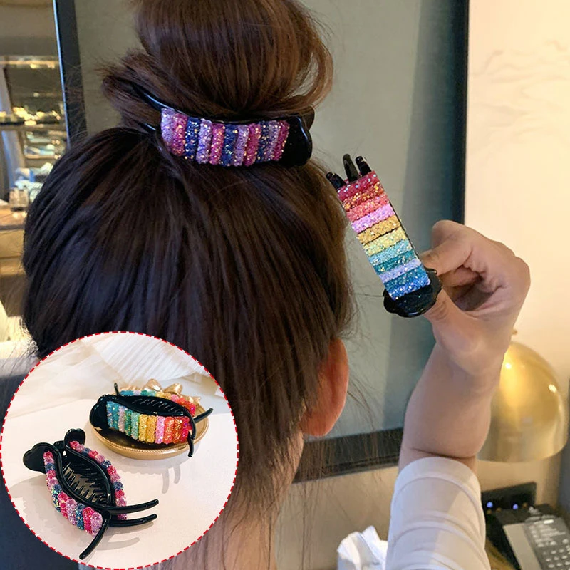 

Big Crabs for Ponytail Bun Hair Clamps Candy Color Hairpin Accessories For Women Girls Fashion Headdress Rainbow Hair Clips