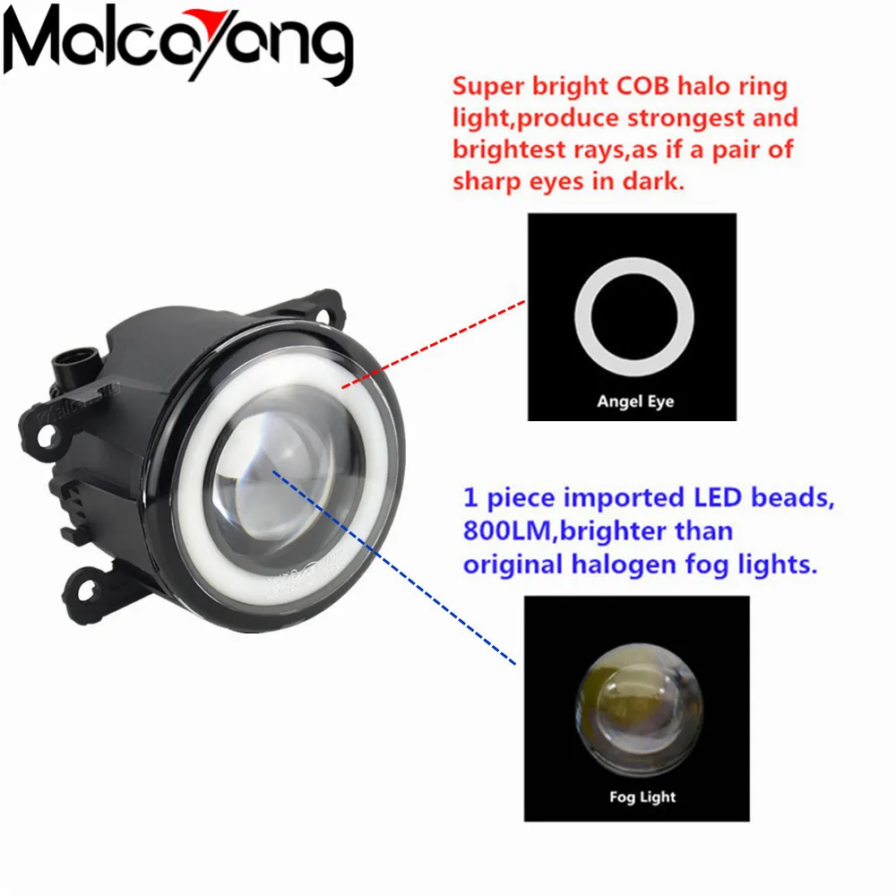 2 шт./пара Ангел глаз Противотуманные огни Светодиодный свет для Renault Logan салон
